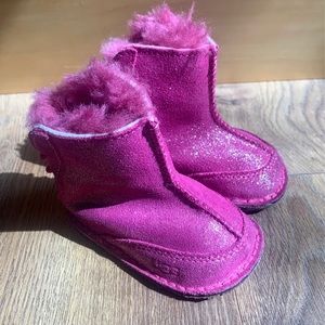 Sparkly pink UGG boots